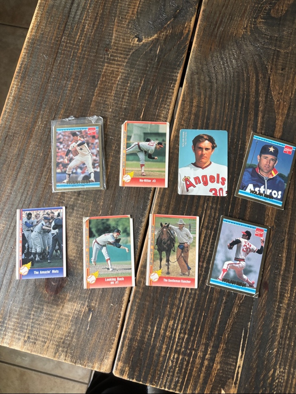 Russ Nolan Ryan Baseball Card - Blue, White, Gold